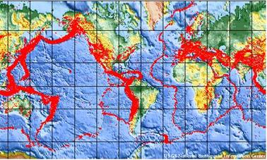 Global Earthquake Zones: Western half of Africa looks Safe