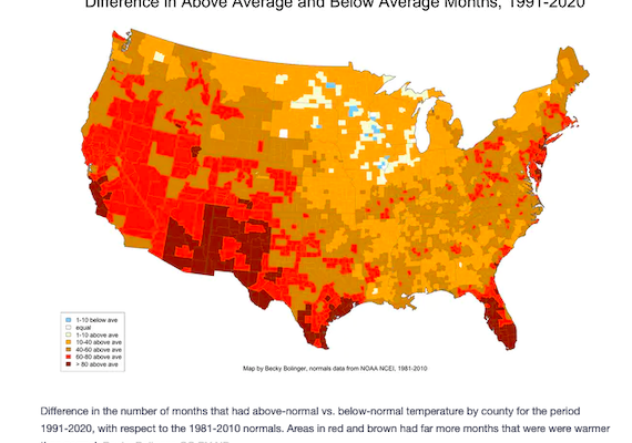 Heating America: Nat’l Oceanic and Atmospheric Admin. issues Stats on ‘Normal’ U.S. Weather; this isn’t It